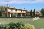 Villa in bifamiliare di nuova costruzione situata in posizione panoramica, in un contesto verde e tranquillo, costruita rispettando il tipico stile toscano e arricchita con finiture di pregio. La villa strutturata su tre piani &egrave; composta al piano seminterrato da garage, zona lavanderia, bagno e con possibilit&agrave; di taverna.  Al piano terra da ingresso in ampio soggiorno di 59 mq con camino centrale, cucina abitabile, ripostiglio, antibagno e bagno. Al piano primo da vano scale con disimpegno notte, tre camere matrimoniali di cui una con balcone e due bagni. Completa la propriet&agrave; un ampio giardino disposto su tre lati. Con possibilit&agrave; di piscina privata o condominiale.